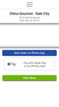 Mobile Screenshot of chinagourmetdalecity.com