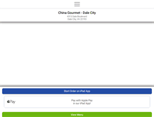Tablet Screenshot of chinagourmetdalecity.com
